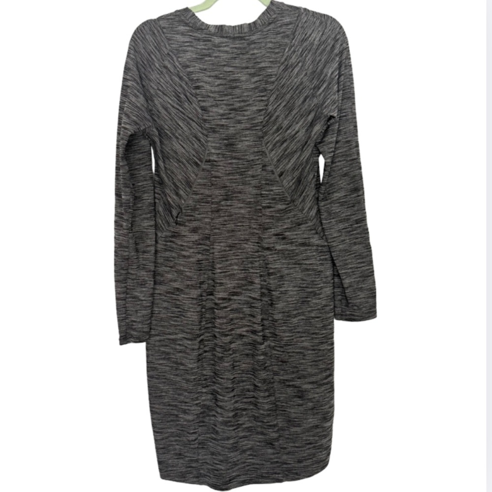 Lululemon &go Where-To Dress Long Sleeve Heathered Black Size 8 - Picture 6 of 14